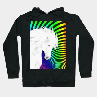 Horse Lovers Magical White Horse Hoodie